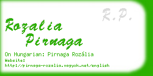 rozalia pirnaga business card